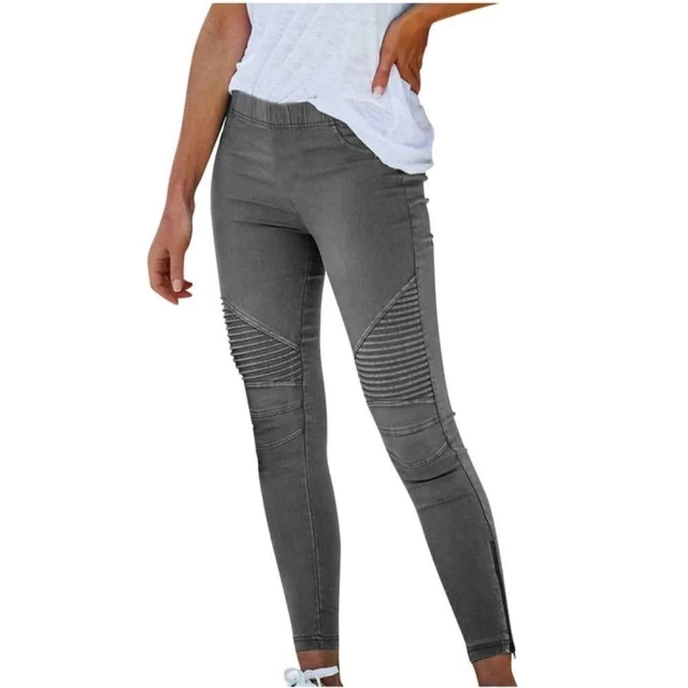 Slim Fitness Leggings Elastic Seamless Jeans - Easy Pickins Store