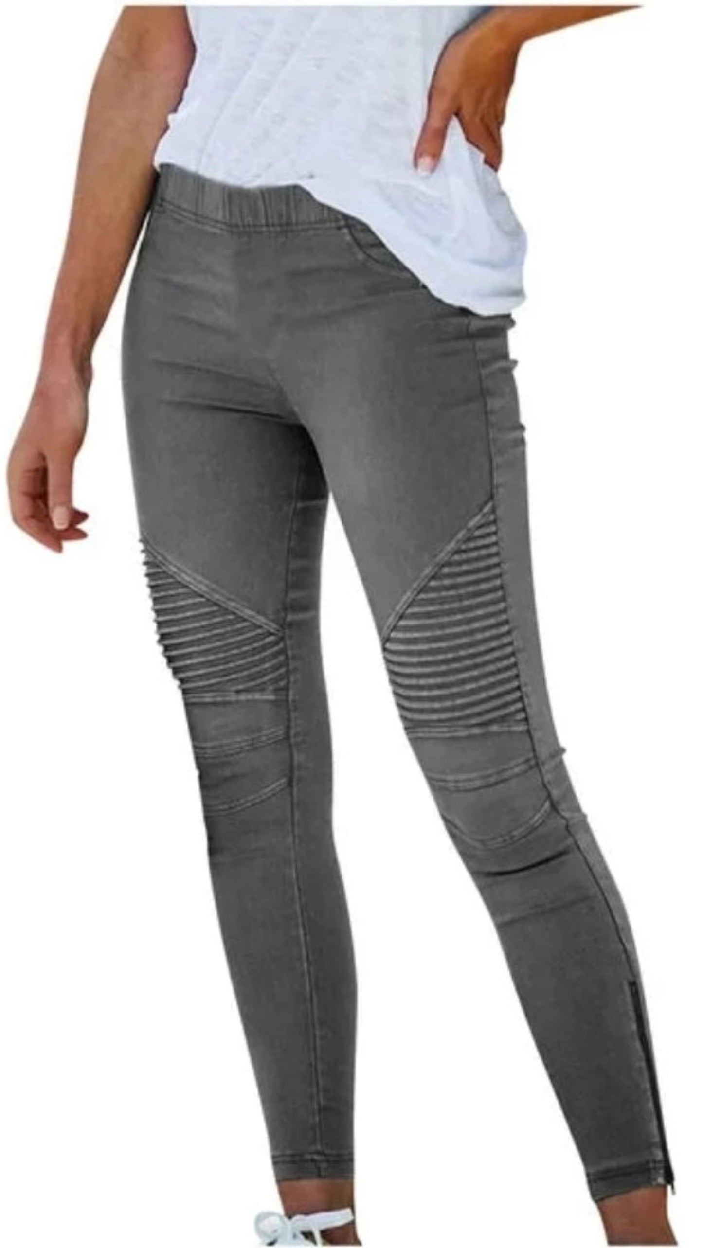 Slim Fitness Leggings Elastic Seamless Jeans - Easy Pickins Store