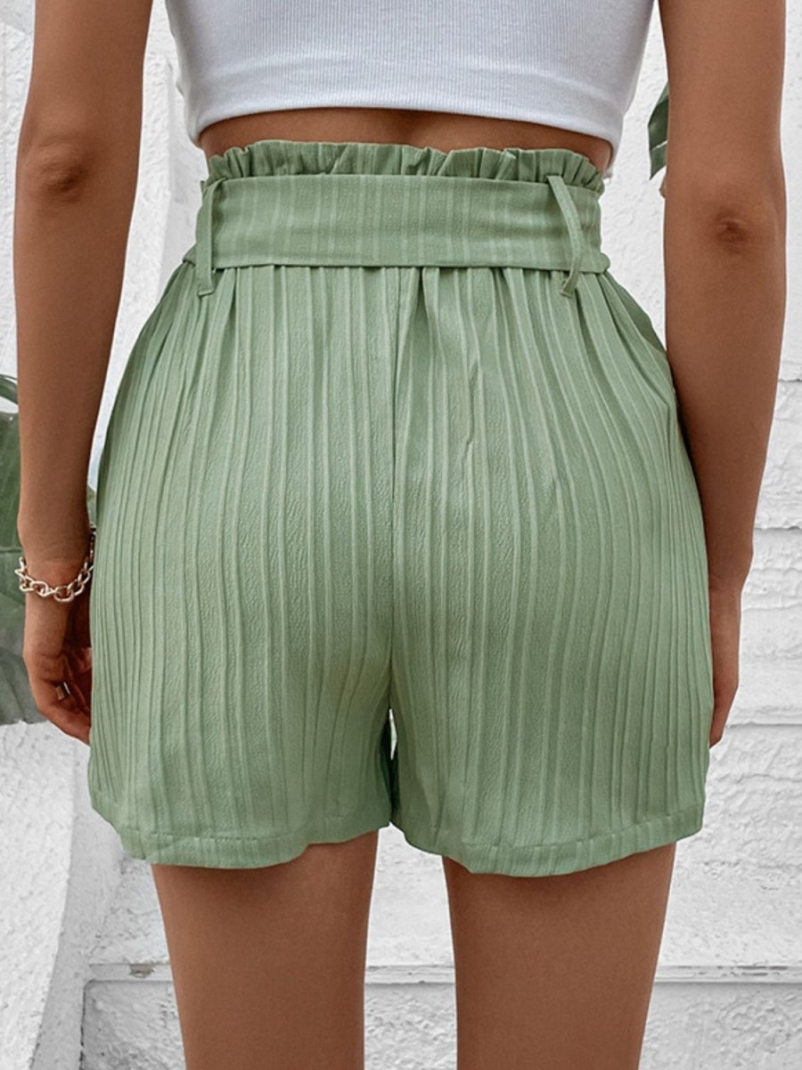 Belted Shorts with Pockets - Easy Pickins Store