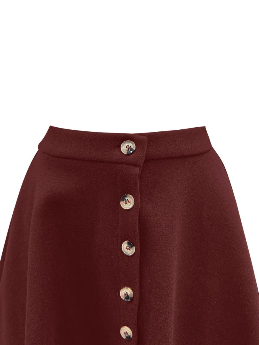 Women's Buttoned Corduroy Mini Skirt - Easy Pickins Store