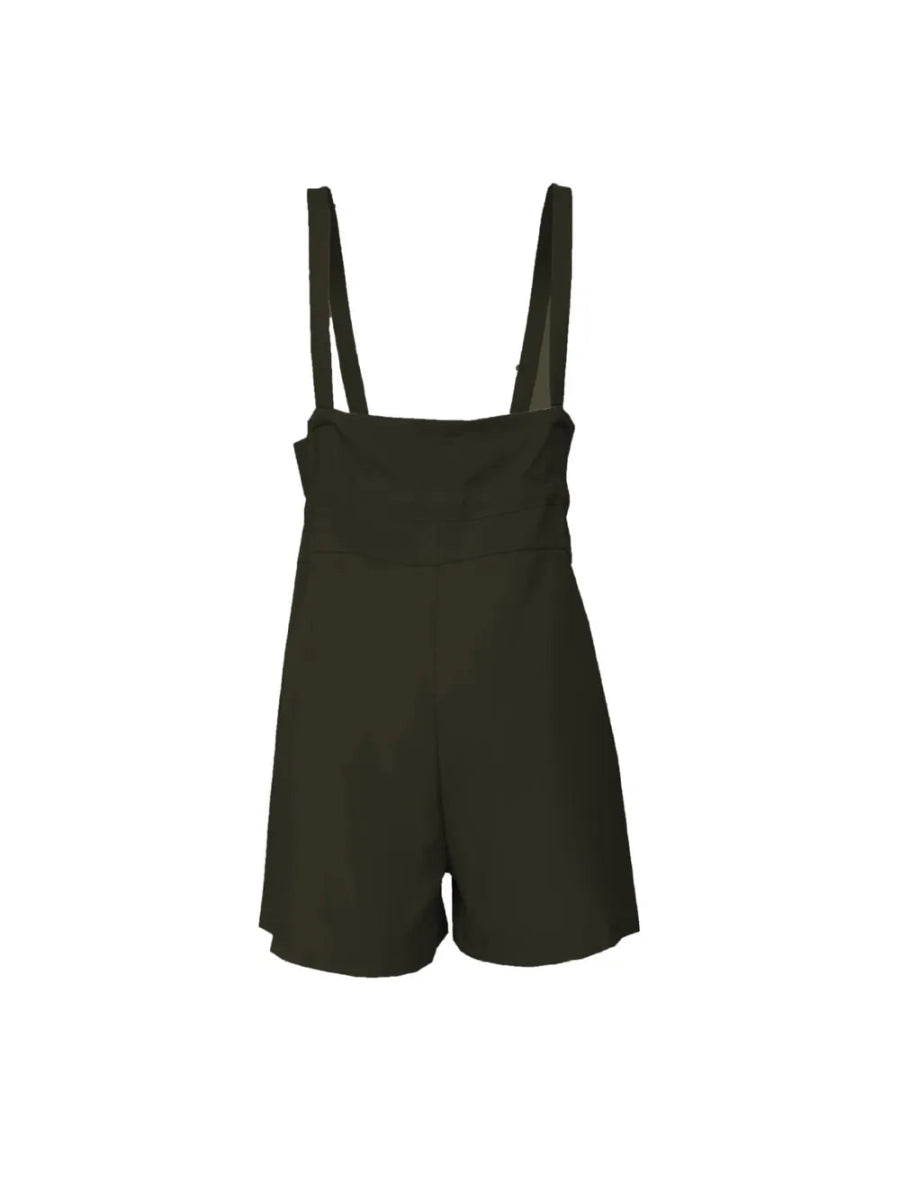 Drawstring Wide Strap Overalls with Pockets - Easy Pickins Store