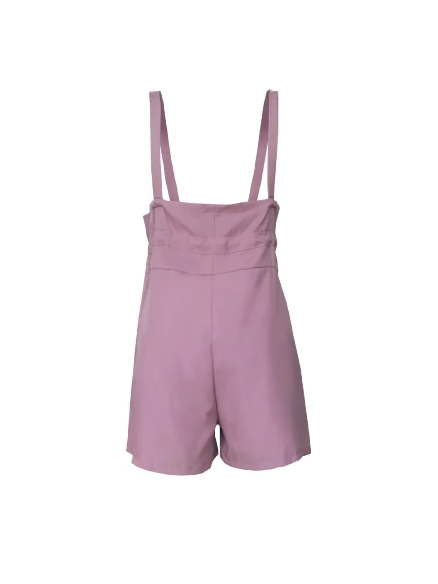 Drawstring Wide Strap Overalls with Pockets - Easy Pickins Store