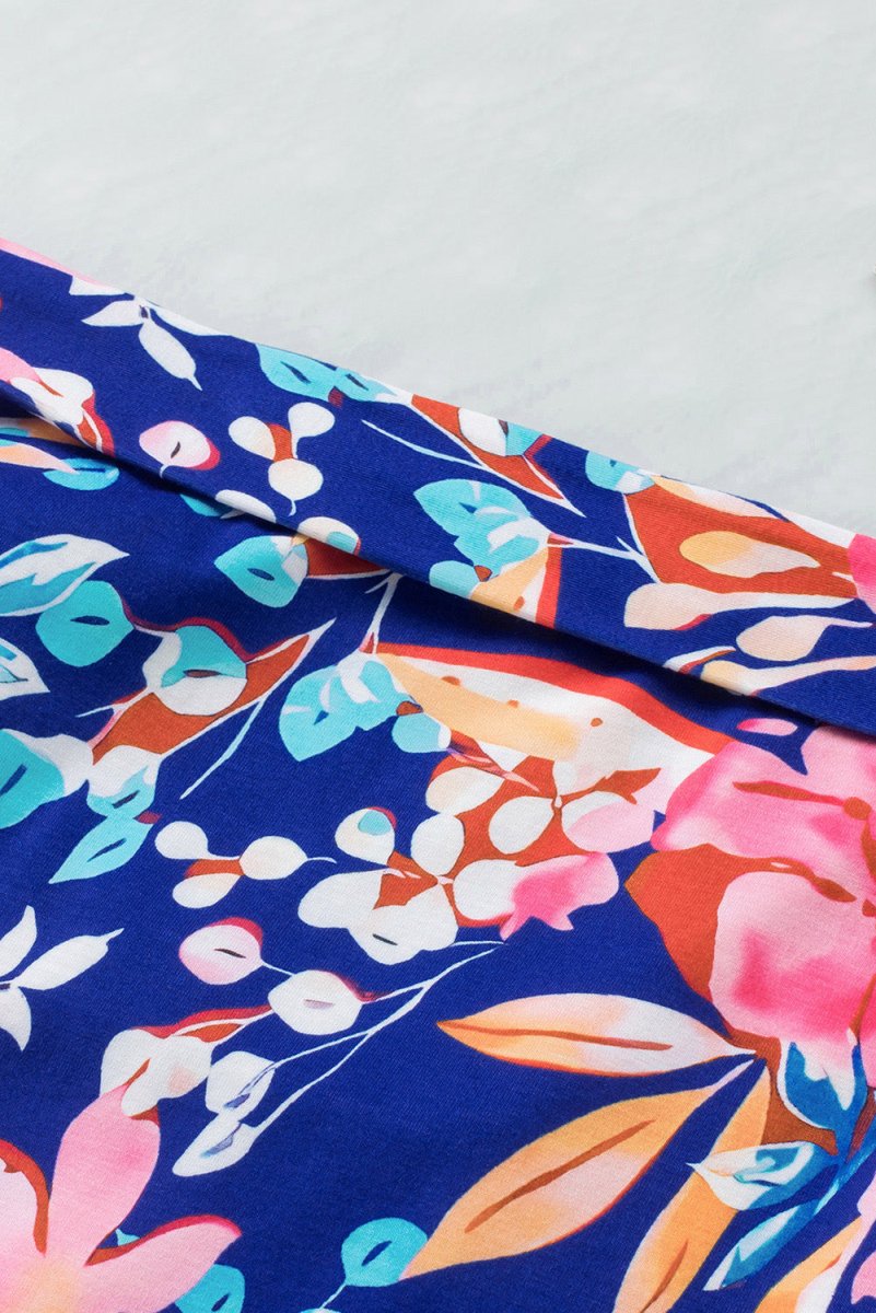 Floral Tied Mini Skirt - Easy Pickins Store