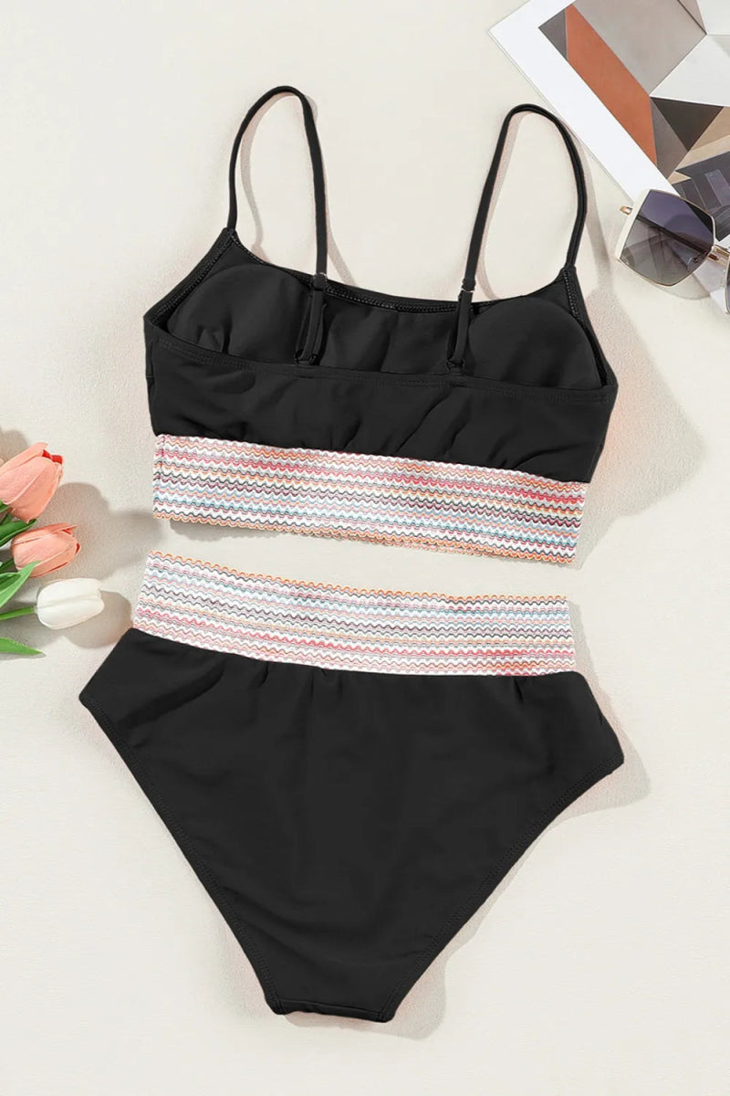 Scoop Neck Spaghetti Strap Two - Piece Swim Set - Easy Pickins Store