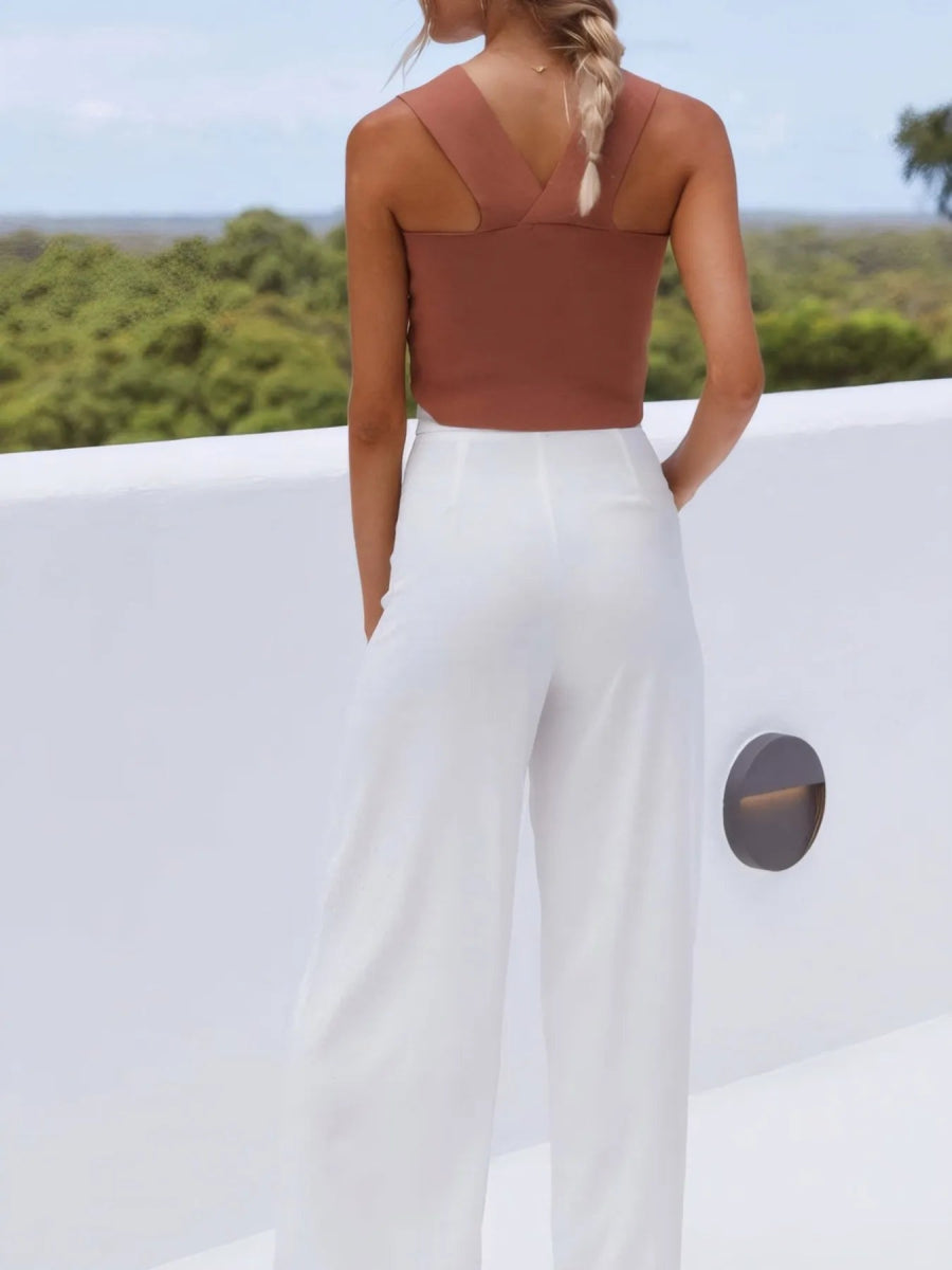 Square Neck Ribbed Crop Tank Top - Easy Pickins Store