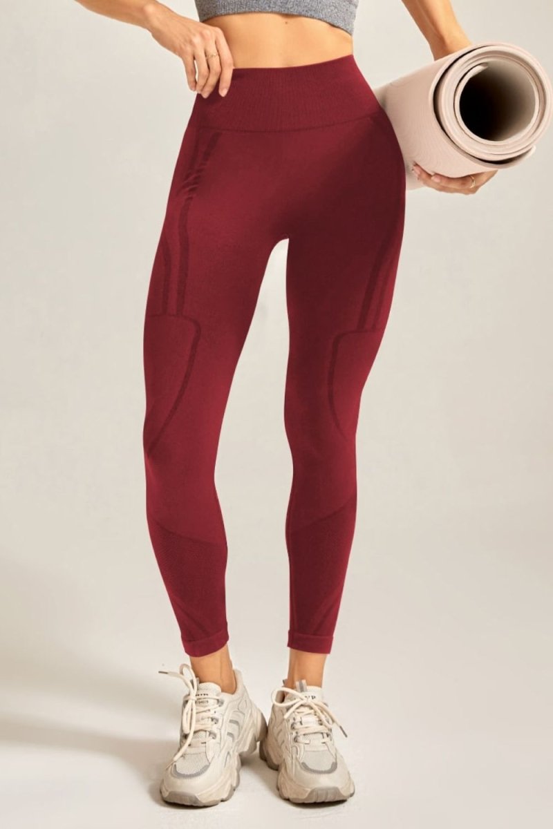 Wide Waistband Long Active Pants - Easy Pickins Store