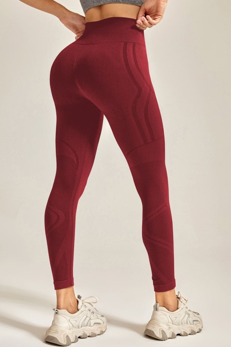 Wide Waistband Long Active Pants - Easy Pickins Store