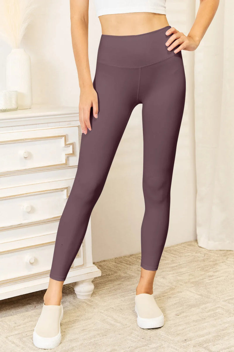 Wide Waistband Sports Leggings - Easy Pickins Store