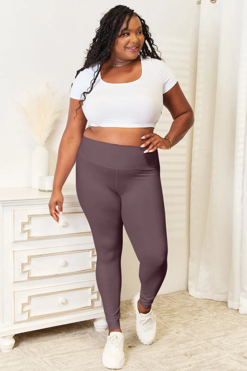 Wide Waistband Sports Leggings - Easy Pickins Store
