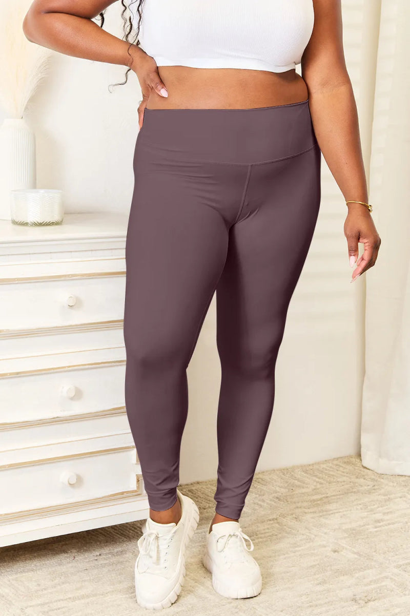 Wide Waistband Sports Leggings - Easy Pickins Store