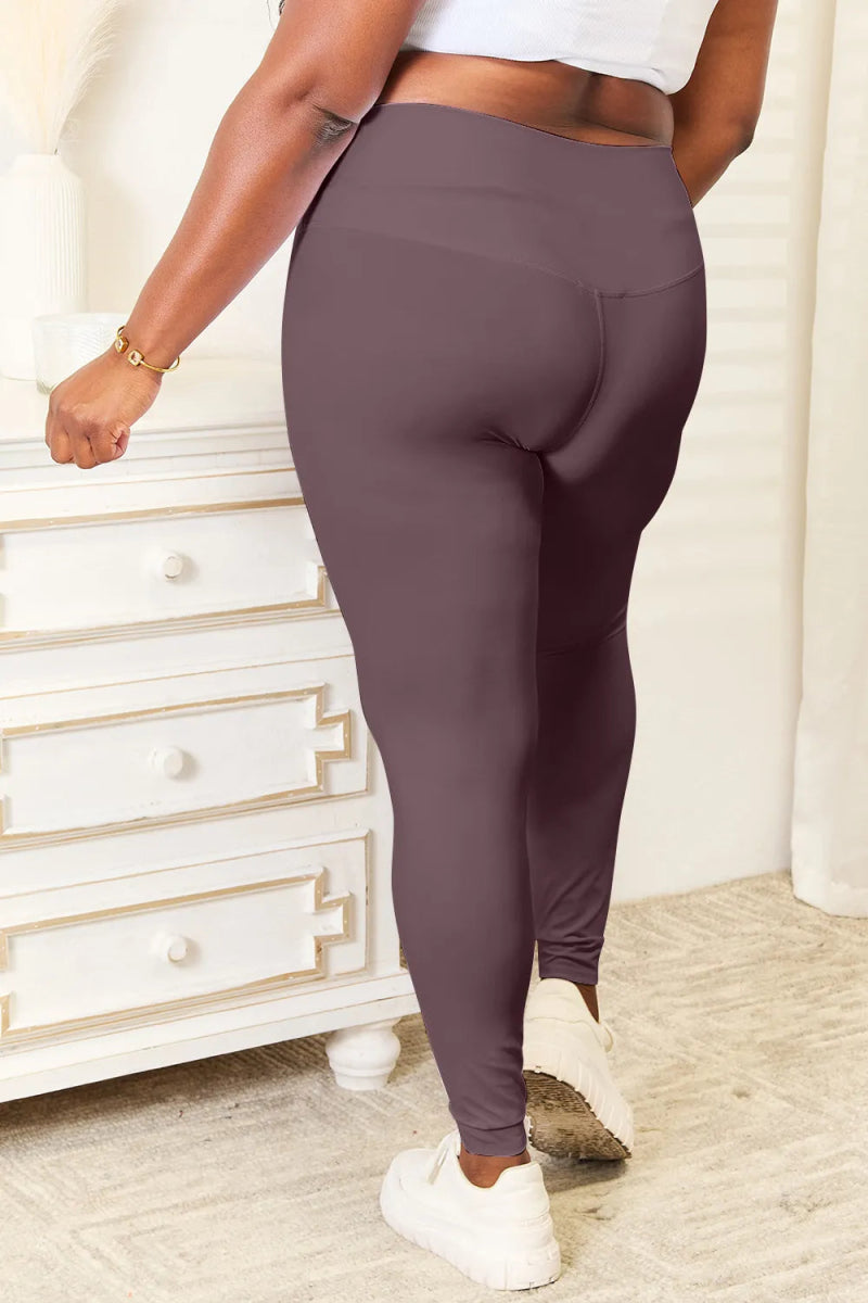 Wide Waistband Sports Leggings - Easy Pickins Store