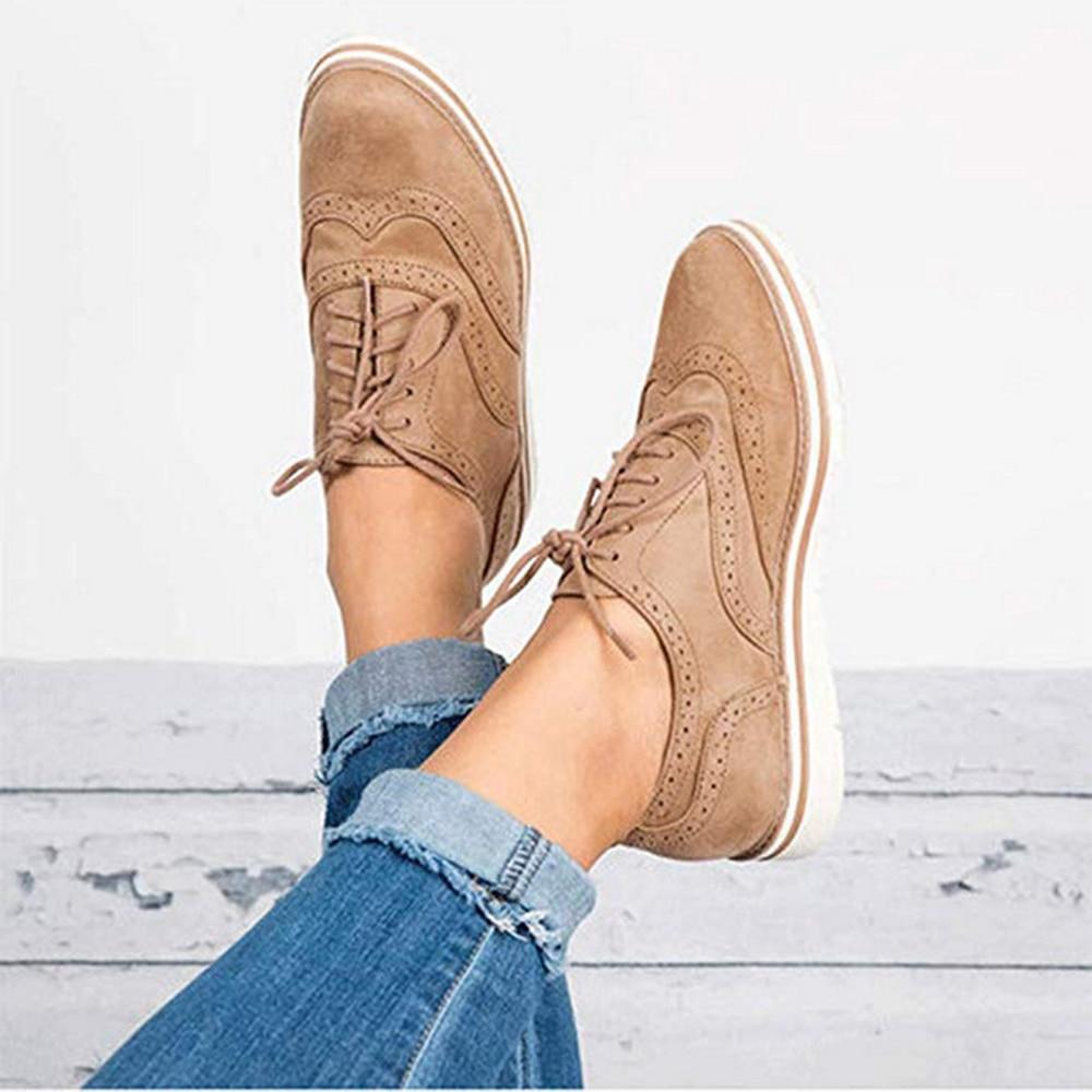 Cut Out Lace Up Platform Non slip Breathable Flats - Easy Pickins Store