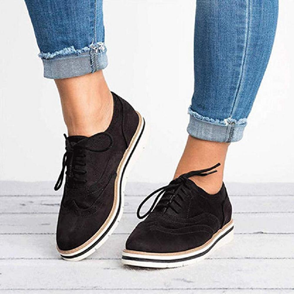 Cut Out Lace Up Platform Non slip Breathable Flats - Easy Pickins Store