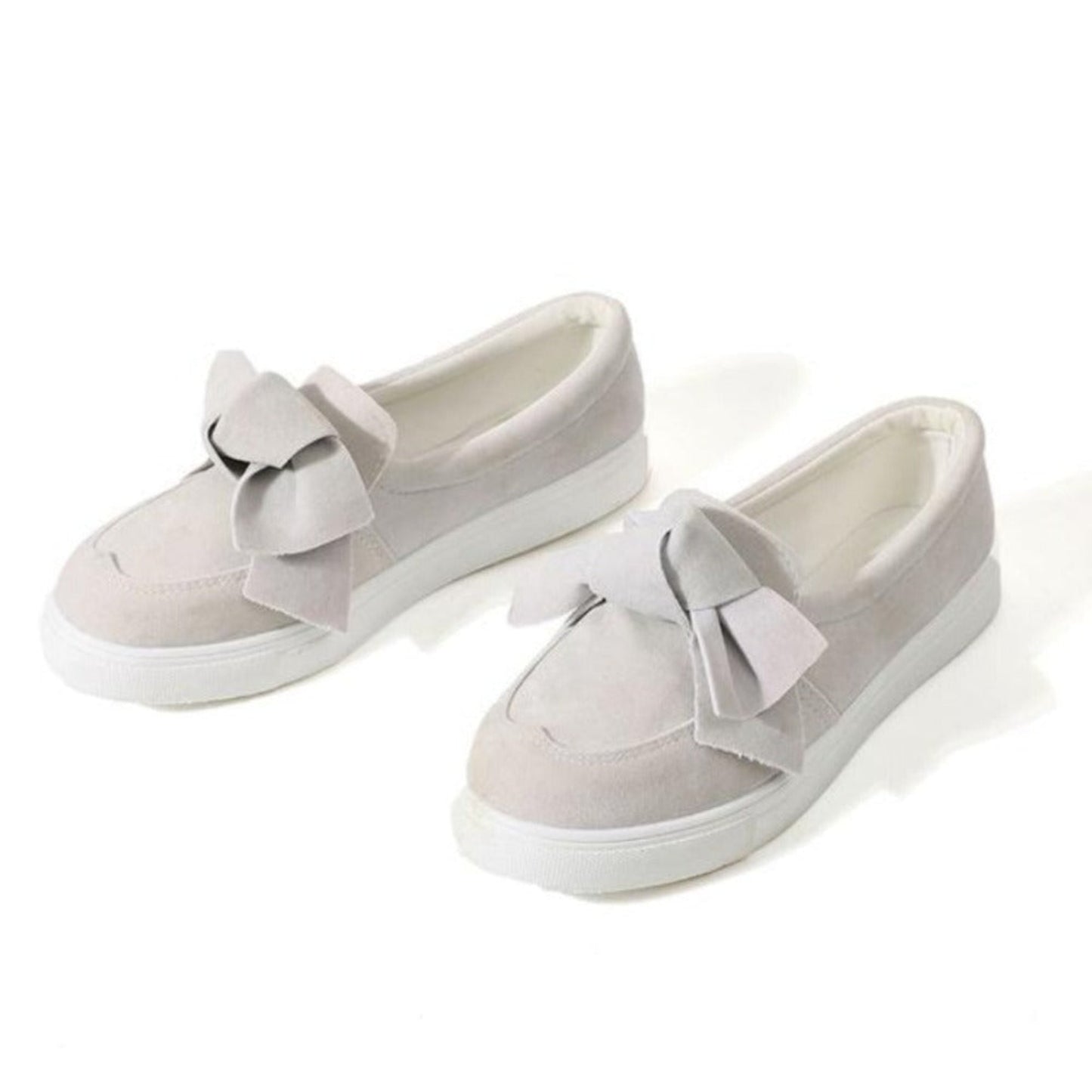 Platform Slip On Bow tie Sewing Loafers - Easy Pickins Store