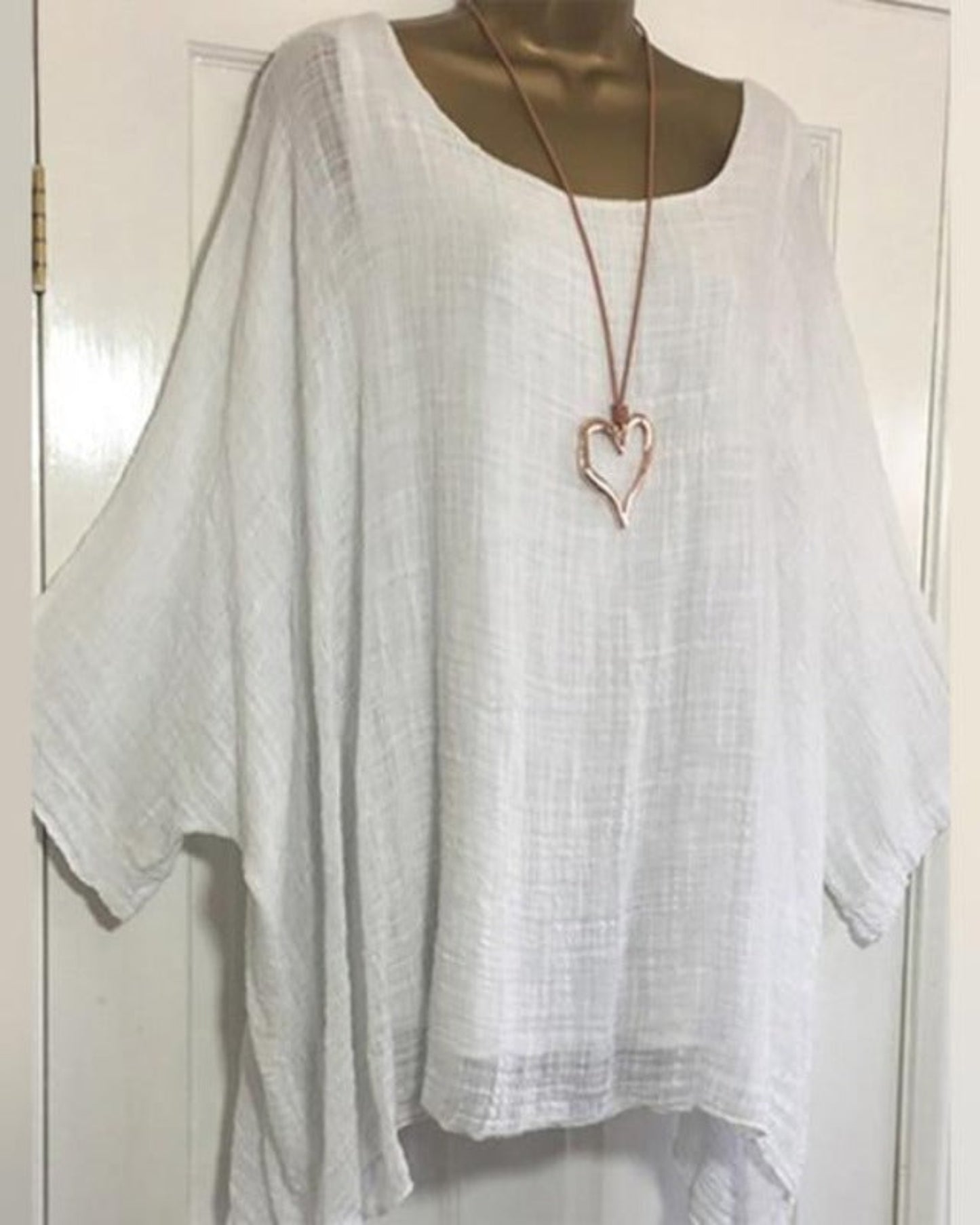 Batwing Sleeve Loose Asymmetric O Neck Elegant Blouse - Easy Pickins Store