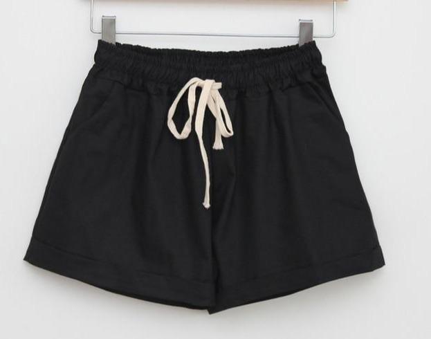 Candy Color Elastic With Belt Shorts - Easy Pickins Store
