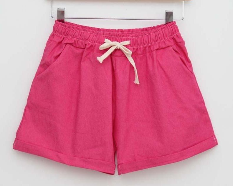 Candy Color Elastic With Belt Shorts - Easy Pickins Store