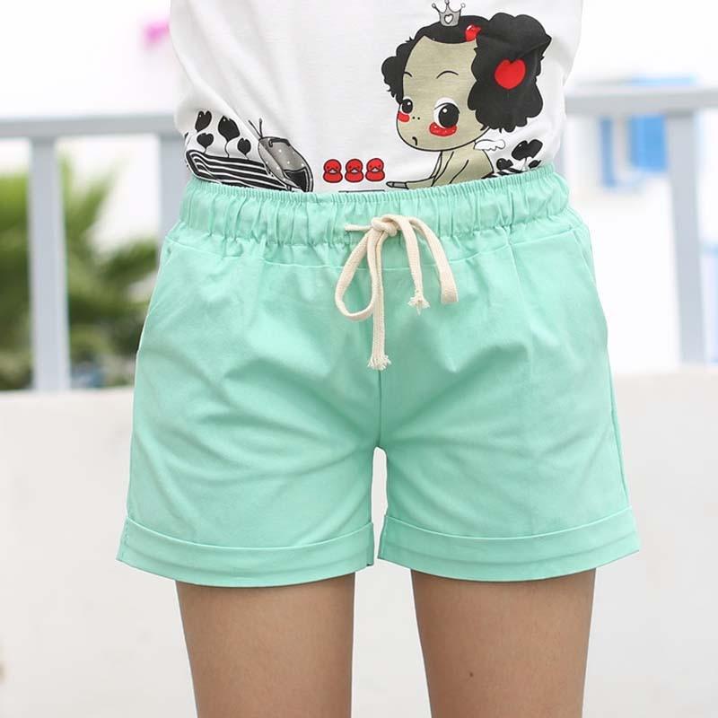 Candy Color Elastic With Belt Shorts - Easy Pickins Store