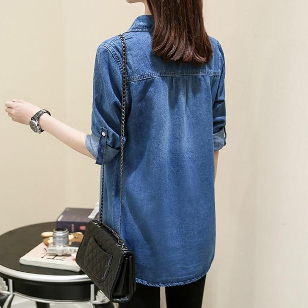 Cotton Jeans Denim Shirt - Easy Pickins Store