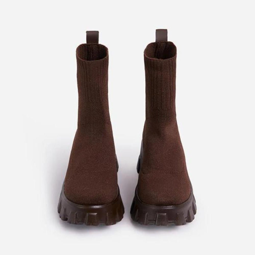 Couple Socks Shoes Knitted Short Boots - Easy Pickins Store