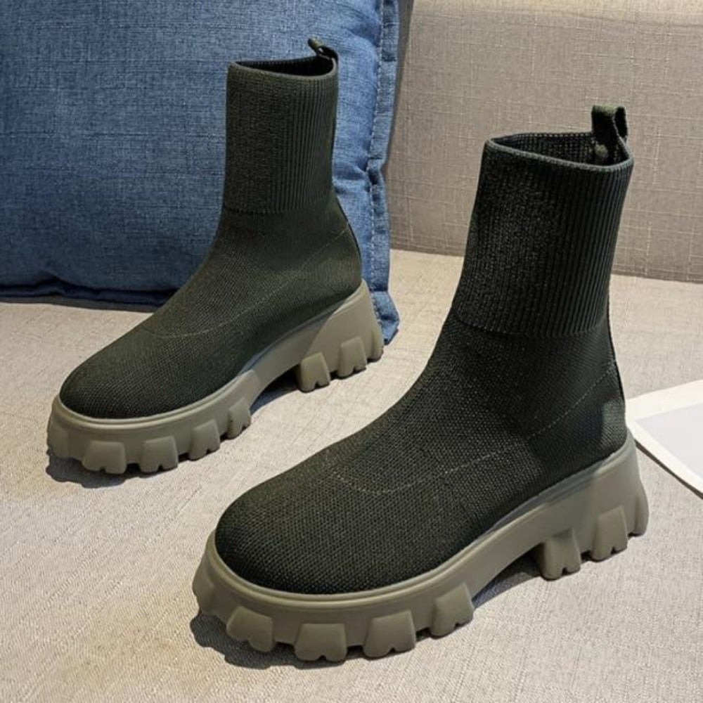 Couple Socks Shoes Knitted Short Boots - Easy Pickins Store
