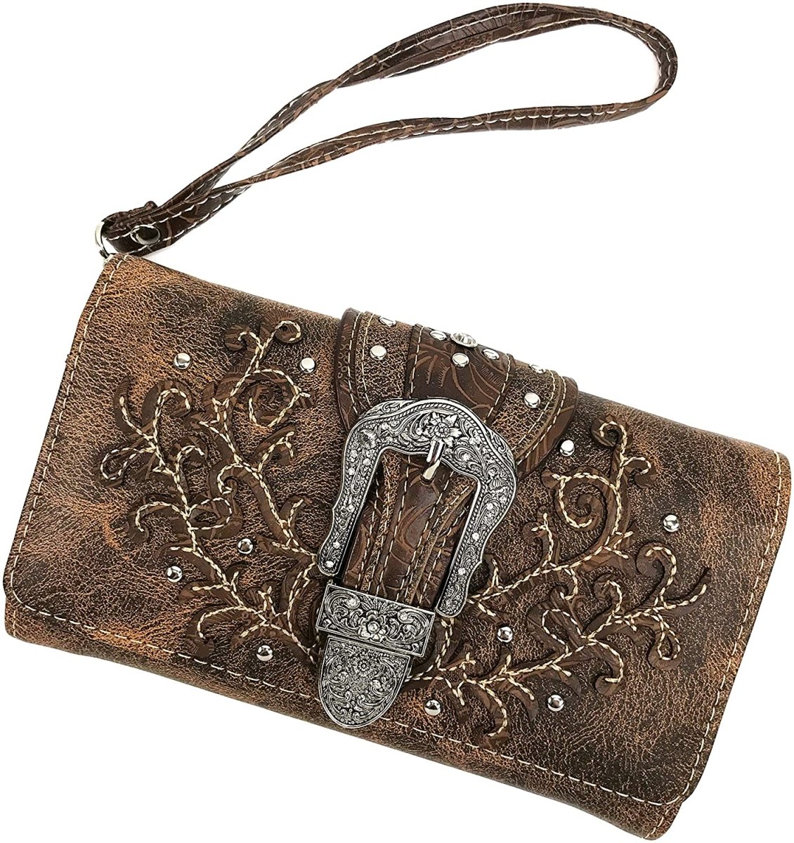 Cross Body Leather Bag for Women Beautiful Western Design Tote Bag - Easy Pickins Store