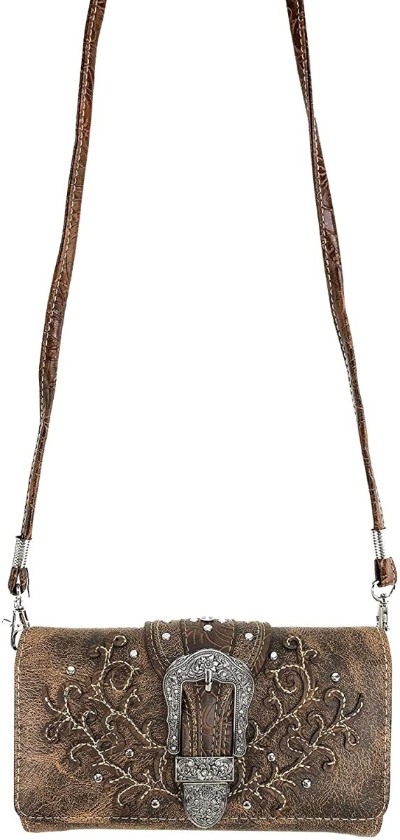Cross Body Leather Bag for Women Beautiful Western Design Tote Bag - Easy Pickins Store