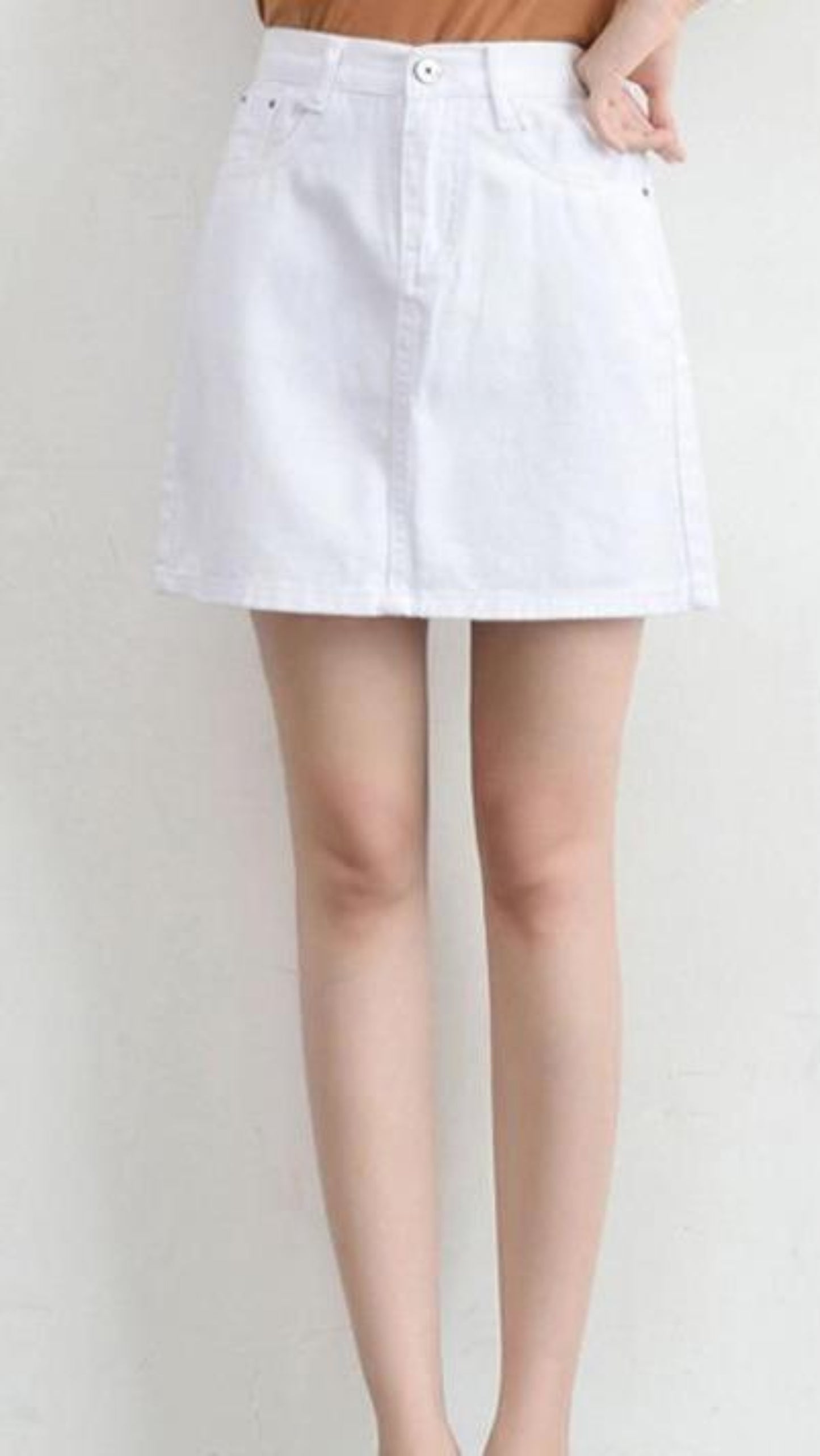 Denim Mini High Waist Blue Hip Jeans Cotton Skirt - Easy Pickins Store