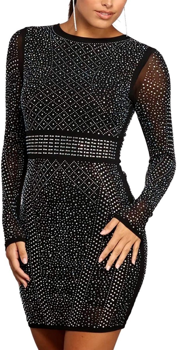 Diamond Process Sexy Dress Party Club Night Dress - Easy Pickins Store