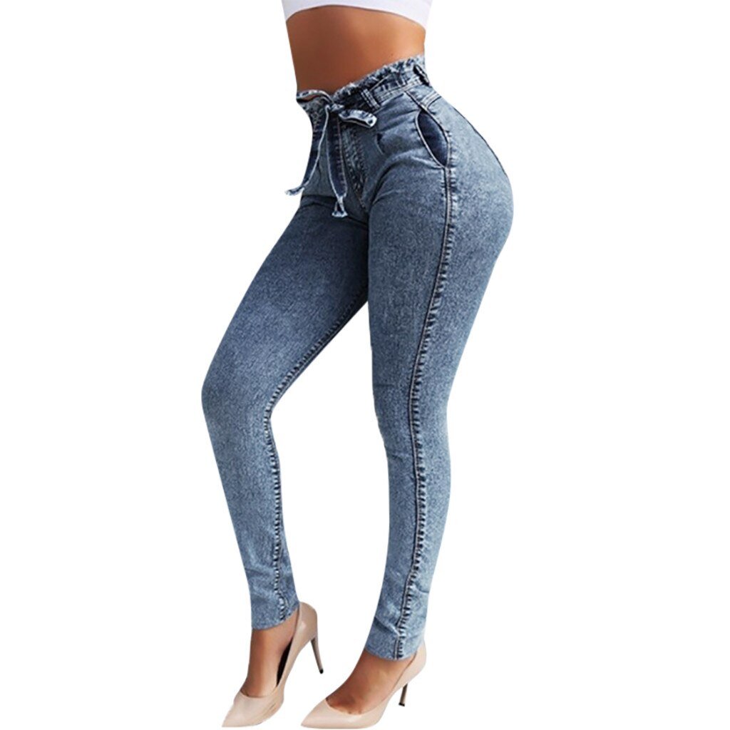 Elastic Jeans Loose Denim Small Feet Slim Fit - Easy Pickins Store