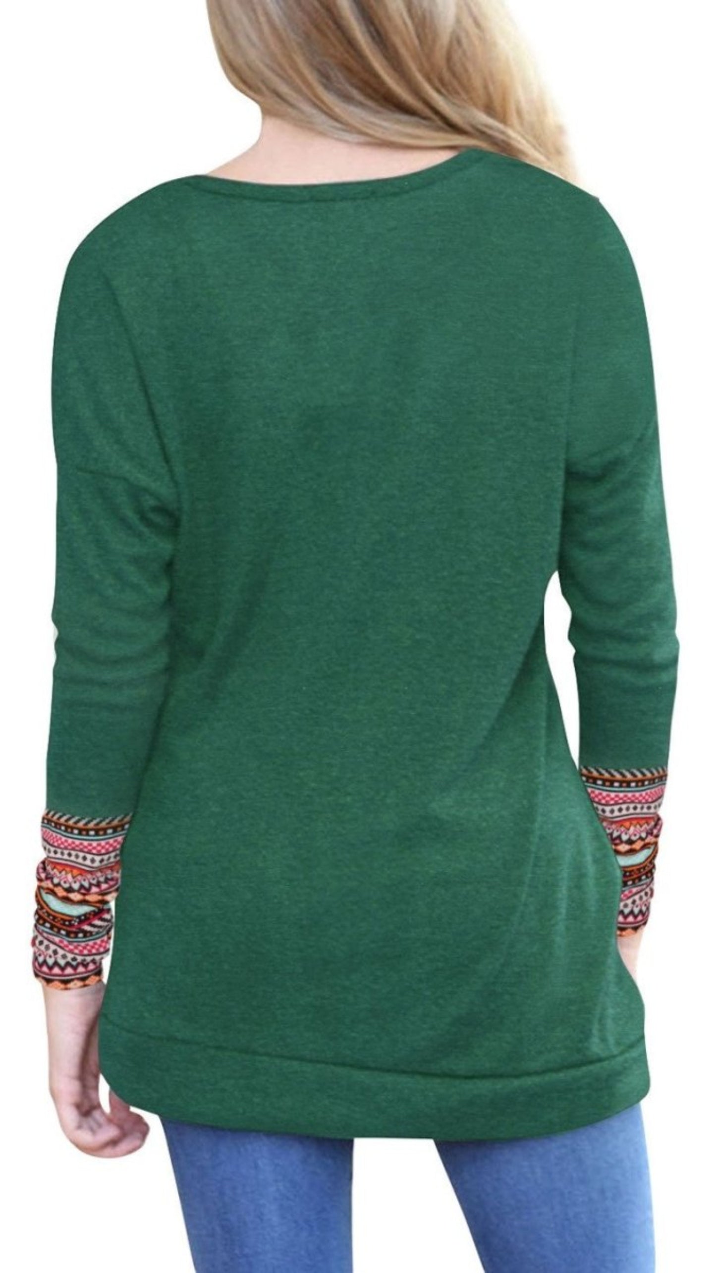 Fashion O Neck Long Sleeves T-shirt - Easy Pickins Store