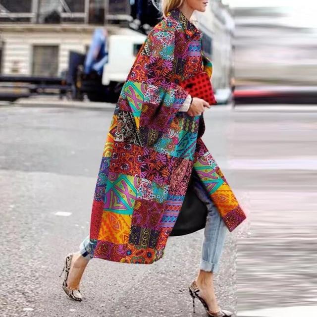 Fashion Retro Long Outerwear - Easy Pickins Store