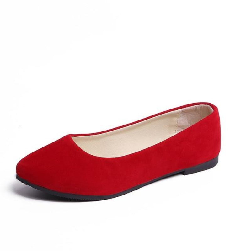 Faux Suede Loafers Fur Flats - Easy Pickins Store