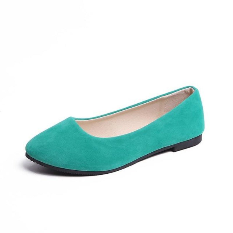 Faux Suede Loafers Fur Flats - Easy Pickins Store