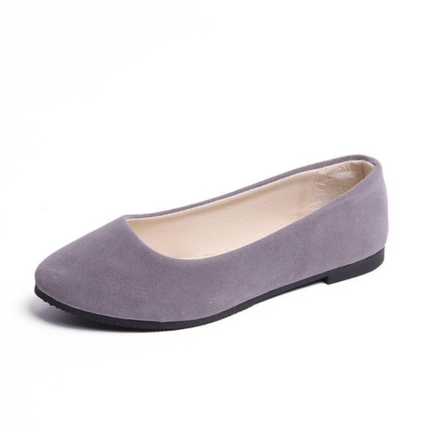Faux Suede Loafers Fur Flats - Easy Pickins Store