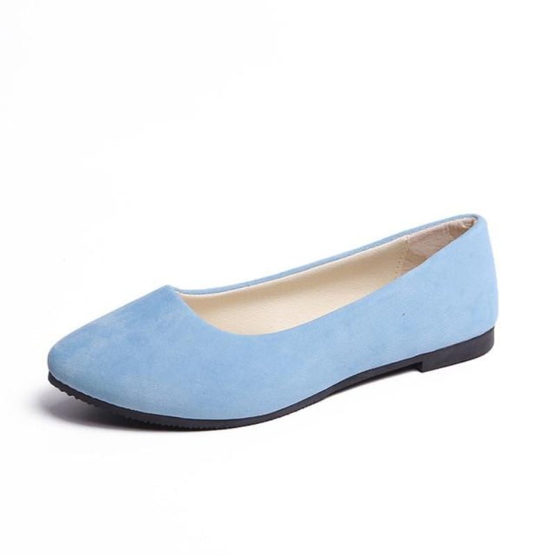 Faux Suede Loafers Fur Flats - Easy Pickins Store