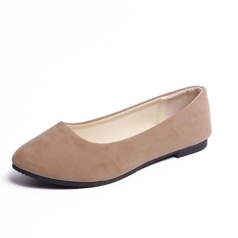 Faux Suede Loafers Fur Flats - Easy Pickins Store