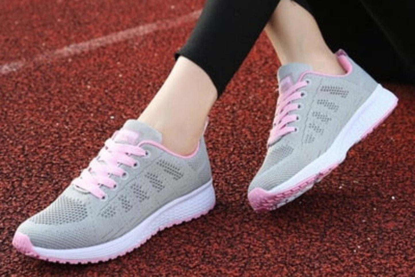 Flat Lace Up Platform Breathable Mesh Sneakers - Easy Pickins Store