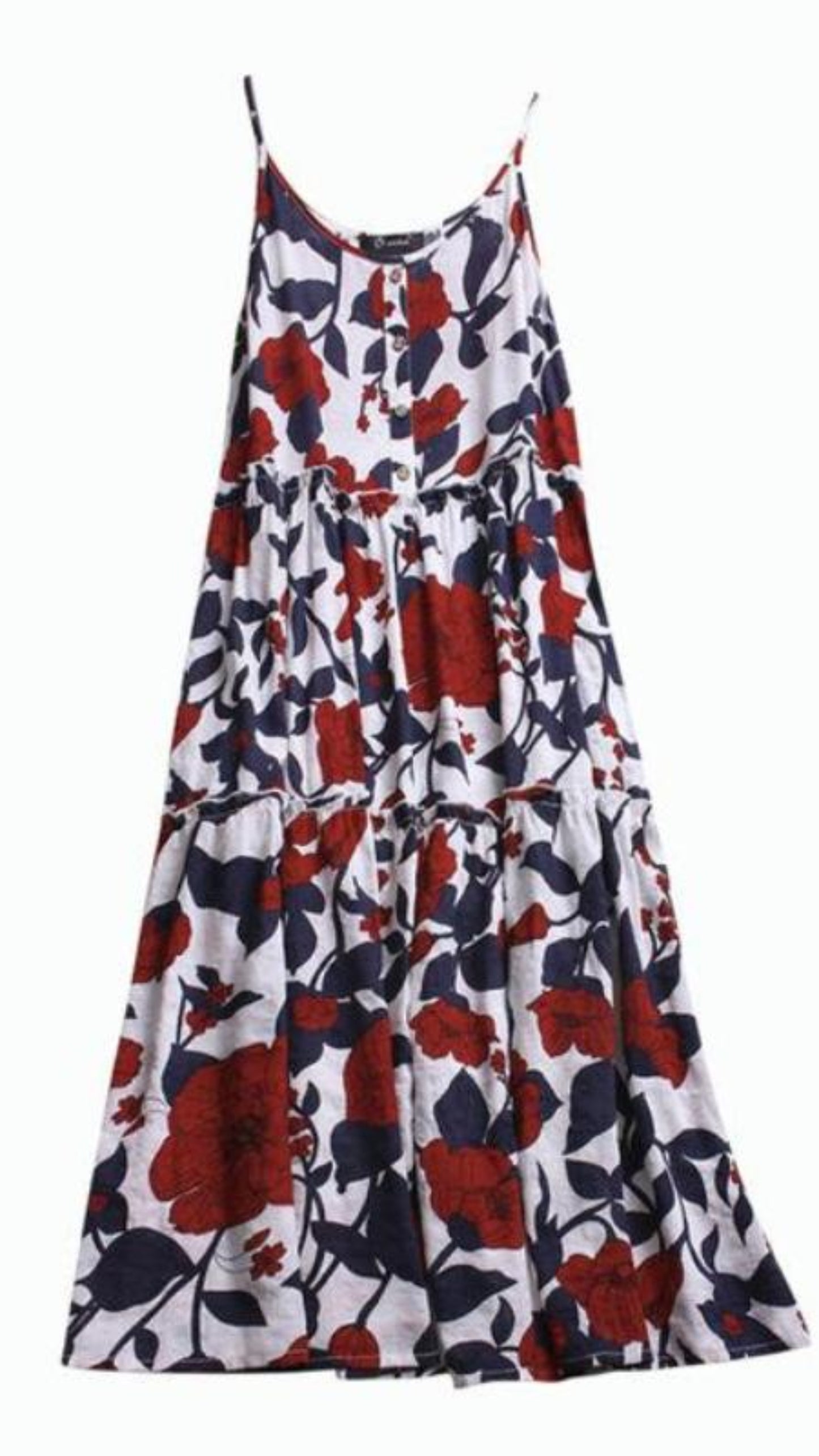 Floral Loose Bohemian Dress Sleeveless - Easy Pickins Store