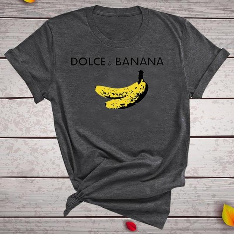 Funny Short Sleeve Dolce & Banana T-shirt - Easy Pickins Store