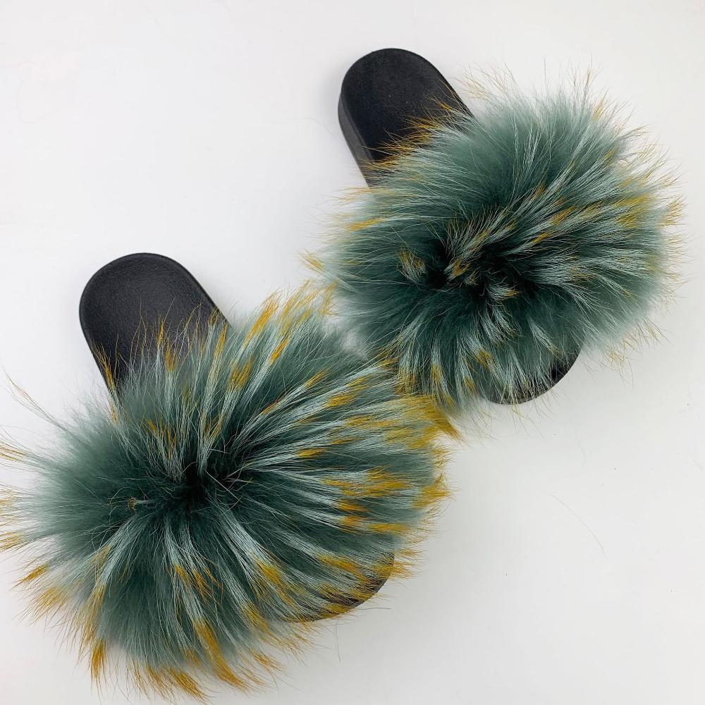 Fur Furry Slippers Hand Made. Choose your color - Easy Pickins Store