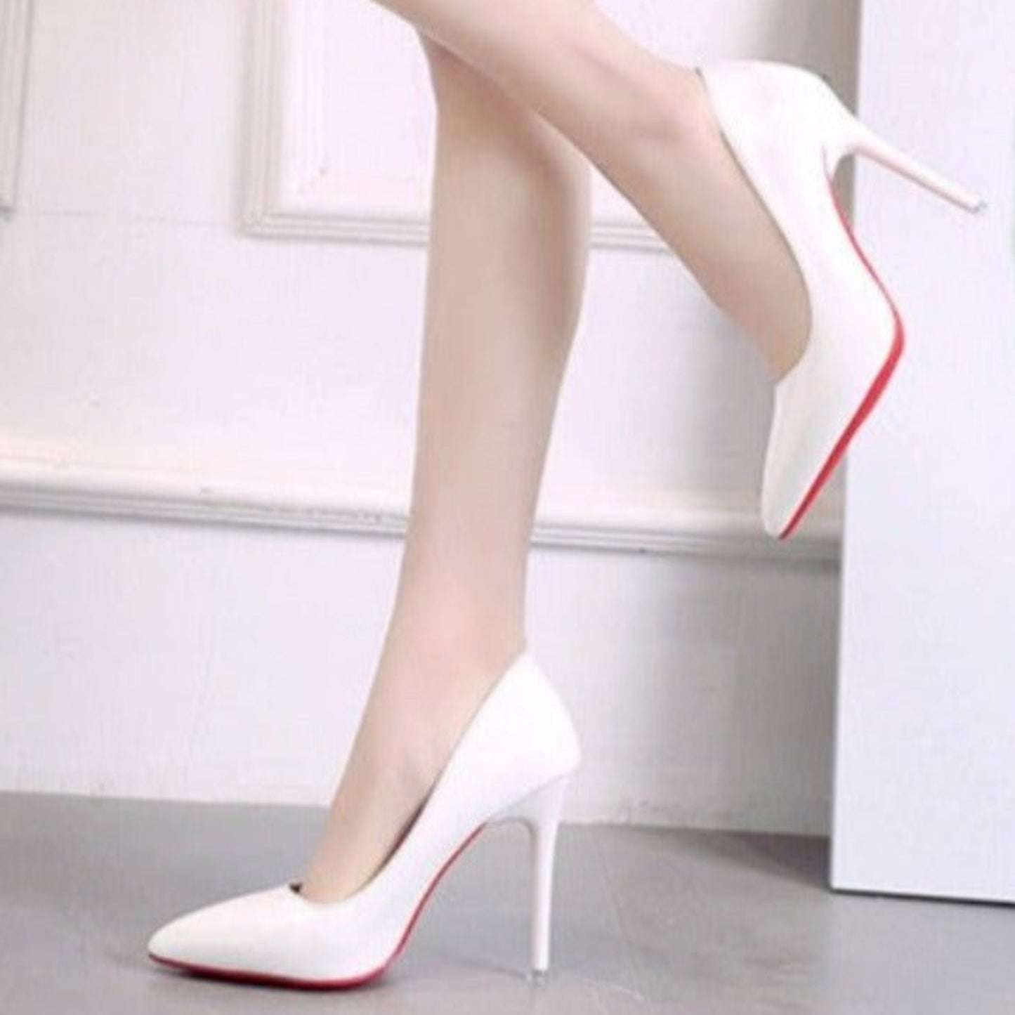 High Heels Leather Pointed Pumps - Easy Pickins Store