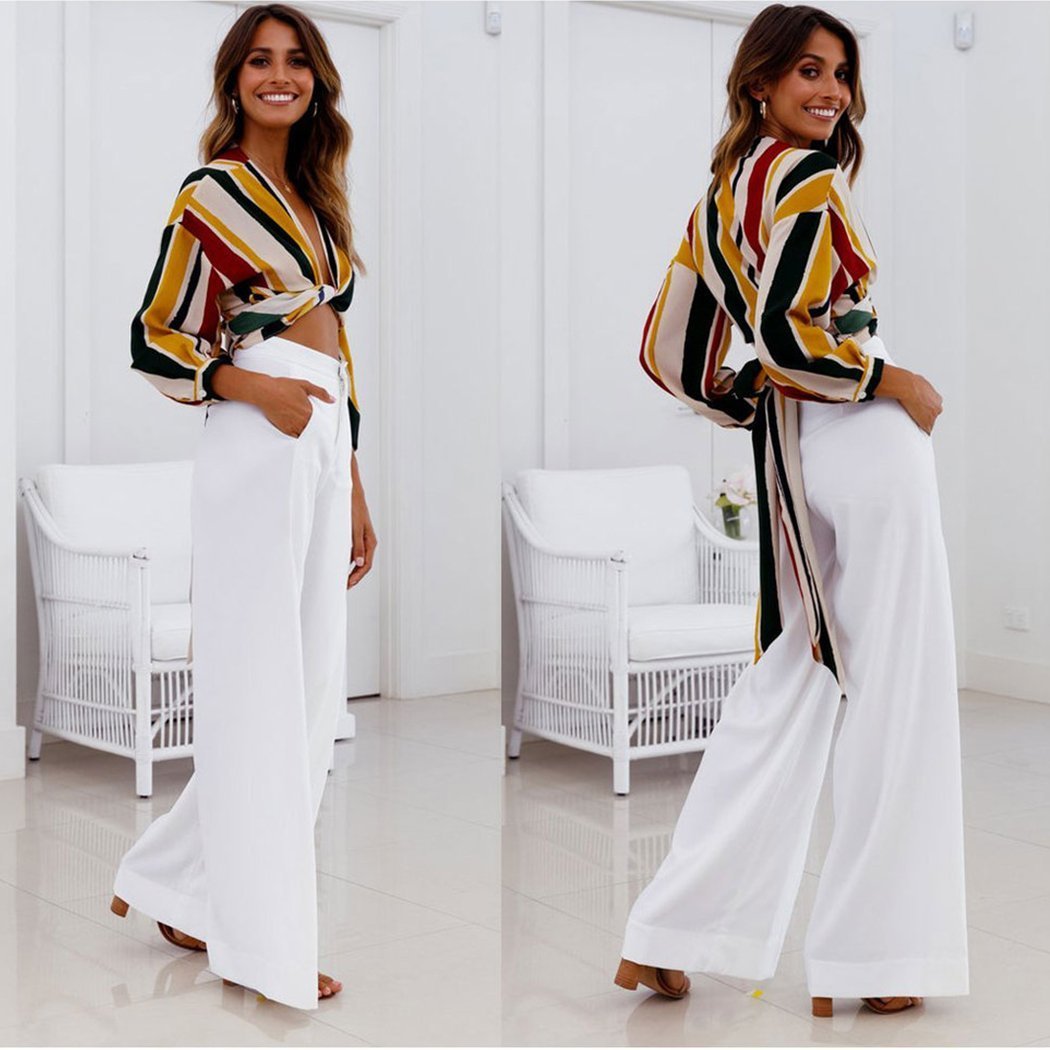 High Waist Wide Leg Loose Long Elegant Pants - Easy Pickins Store