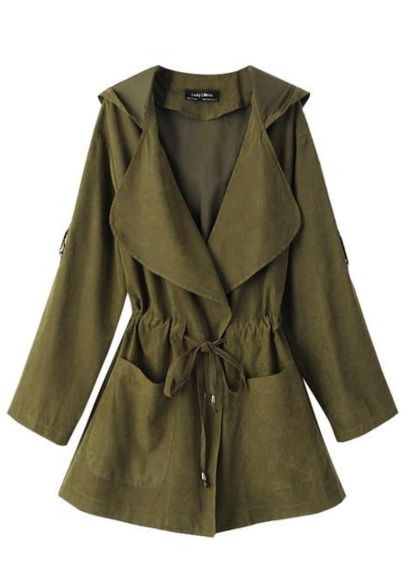 Open Stitch Light Windbreaker Hooded Coat - Easy Pickins Store