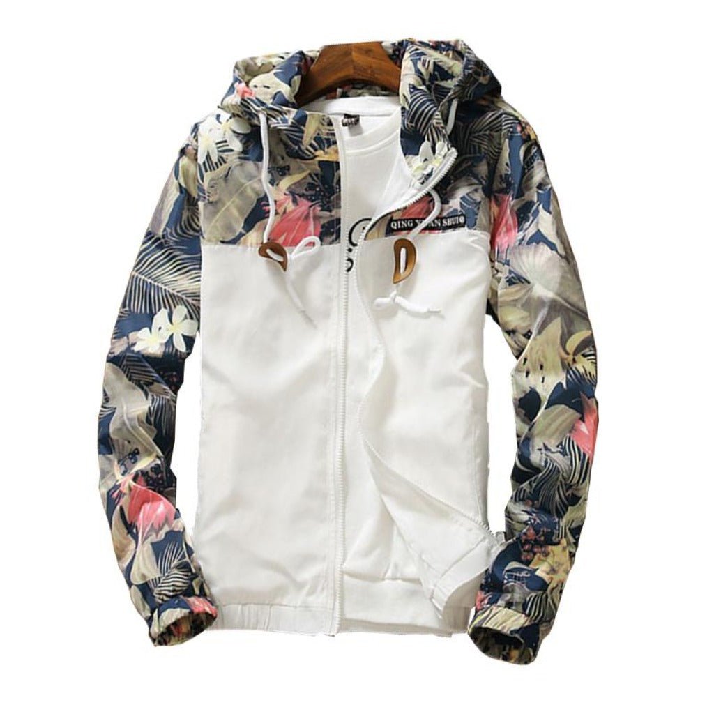 Hooded Windbreaker Zipper Lightweight Jacket - Easy Pickins Store