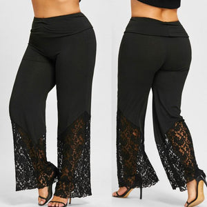 Lace Loose Wide Leg Pants - Easy Pickins Store