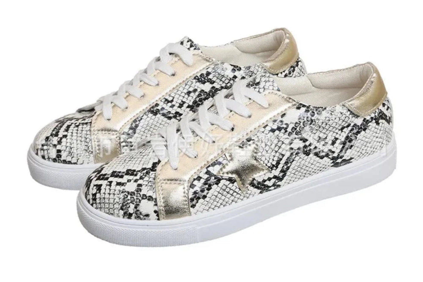 Lace up Vulcanized Snake Platform Shoes - Easy Pickins Store