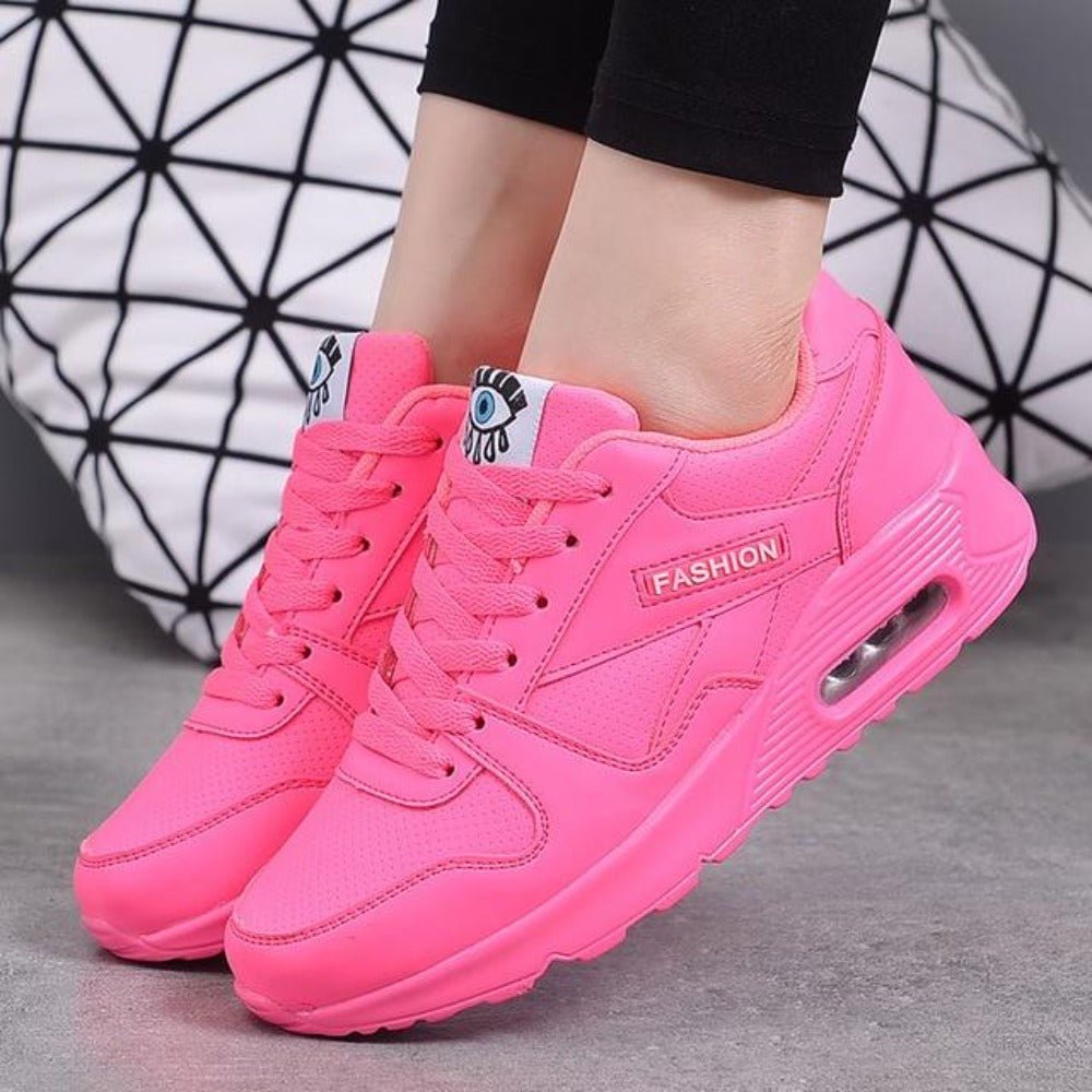 Leather Platform Light Weight Vulcanize Sneakers - Easy Pickins Store