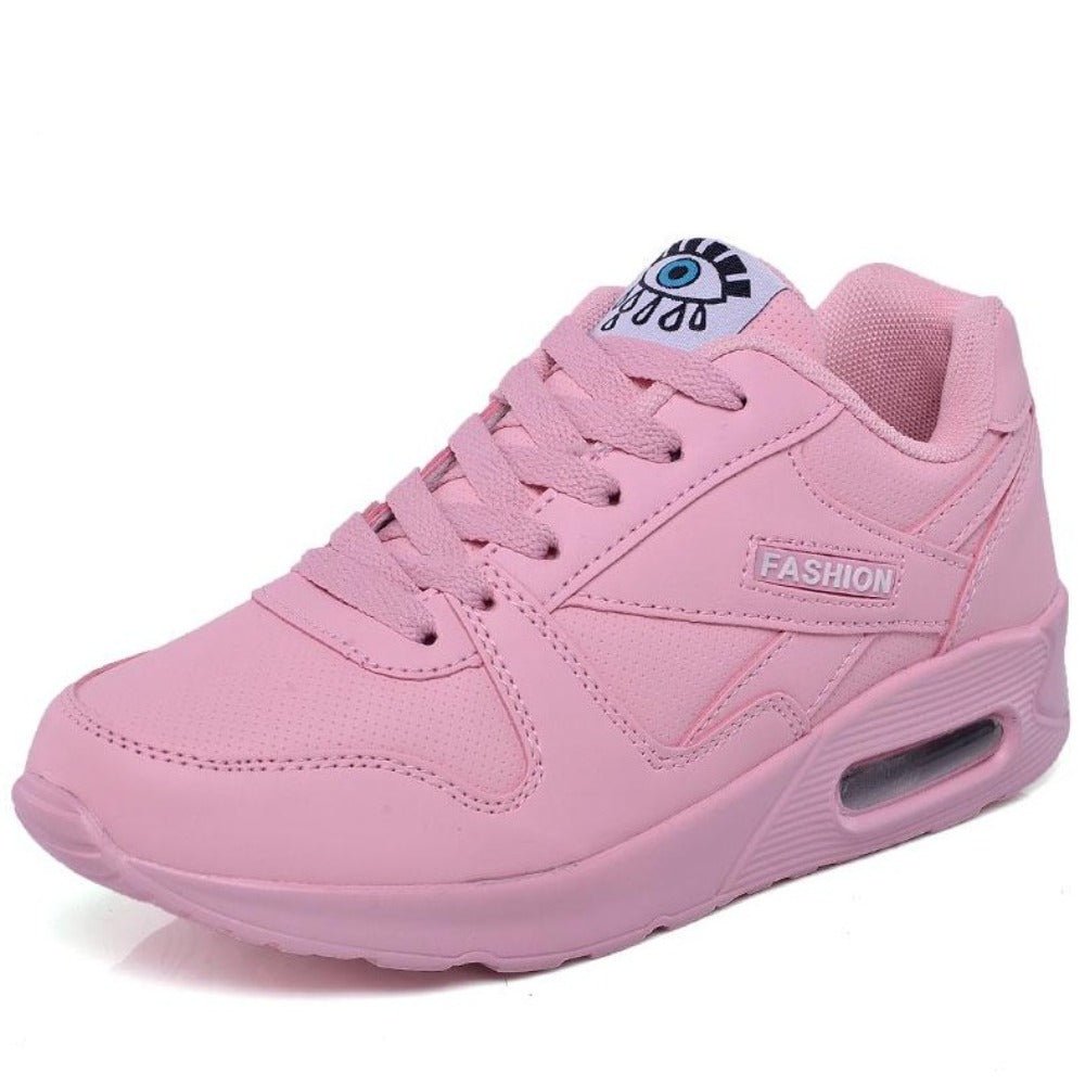 Leather Platform Light Weight Vulcanize Sneakers - Easy Pickins Store