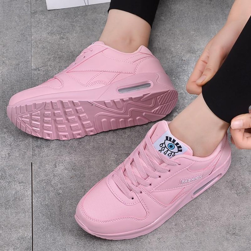 Leather Platform Light Weight Vulcanize Sneakers - Easy Pickins Store